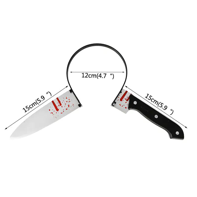 Horror Headbands and Knife Props for Halloween Parties